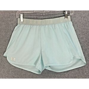 Under Armour Running Shorts Women's Small Green loose Fit Heatgear Training Gym‎